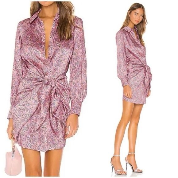 NWT cinq a sept Gaby Dress in Psychedelic Paisley Size 2 Designer ~ Luxury! - Picture 1 of 3